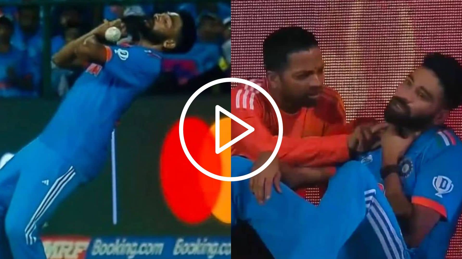 [Watch] Mohammed Siraj Gets 'Badly Hit On Throat' As He Drops An Easy Catch vs NED